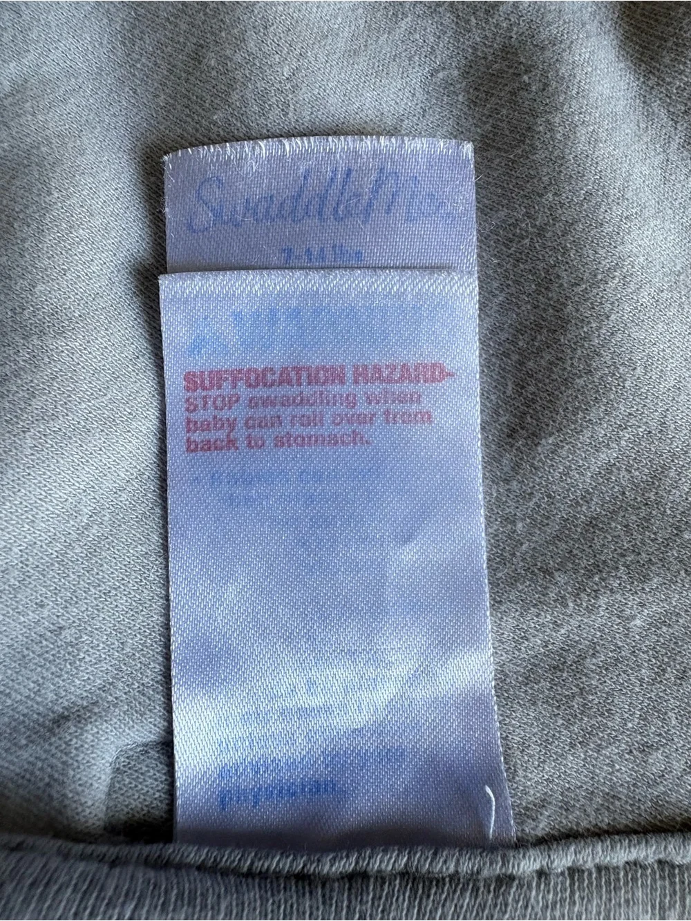 Swaddle Me - Gender Neutral Gray Baby Swaddle Sack - Soft 100% Cotton